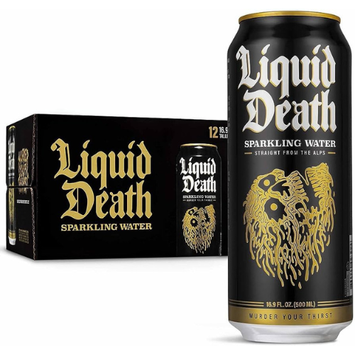Liquid Death Sparkling Water • 8 Pack 500ml Can