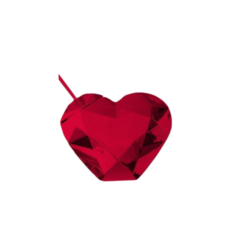 Heart Shaped Disco Cup with Straw