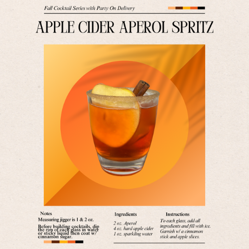 Apple Cider Aperol Spritz Bundle ingredients and garnishes