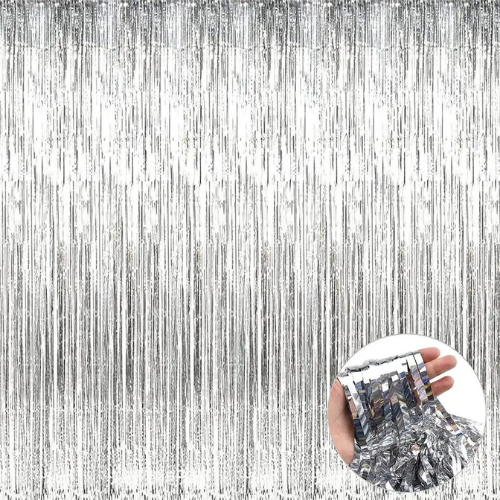 Metallic Tinsel Foil Fringe Curtains