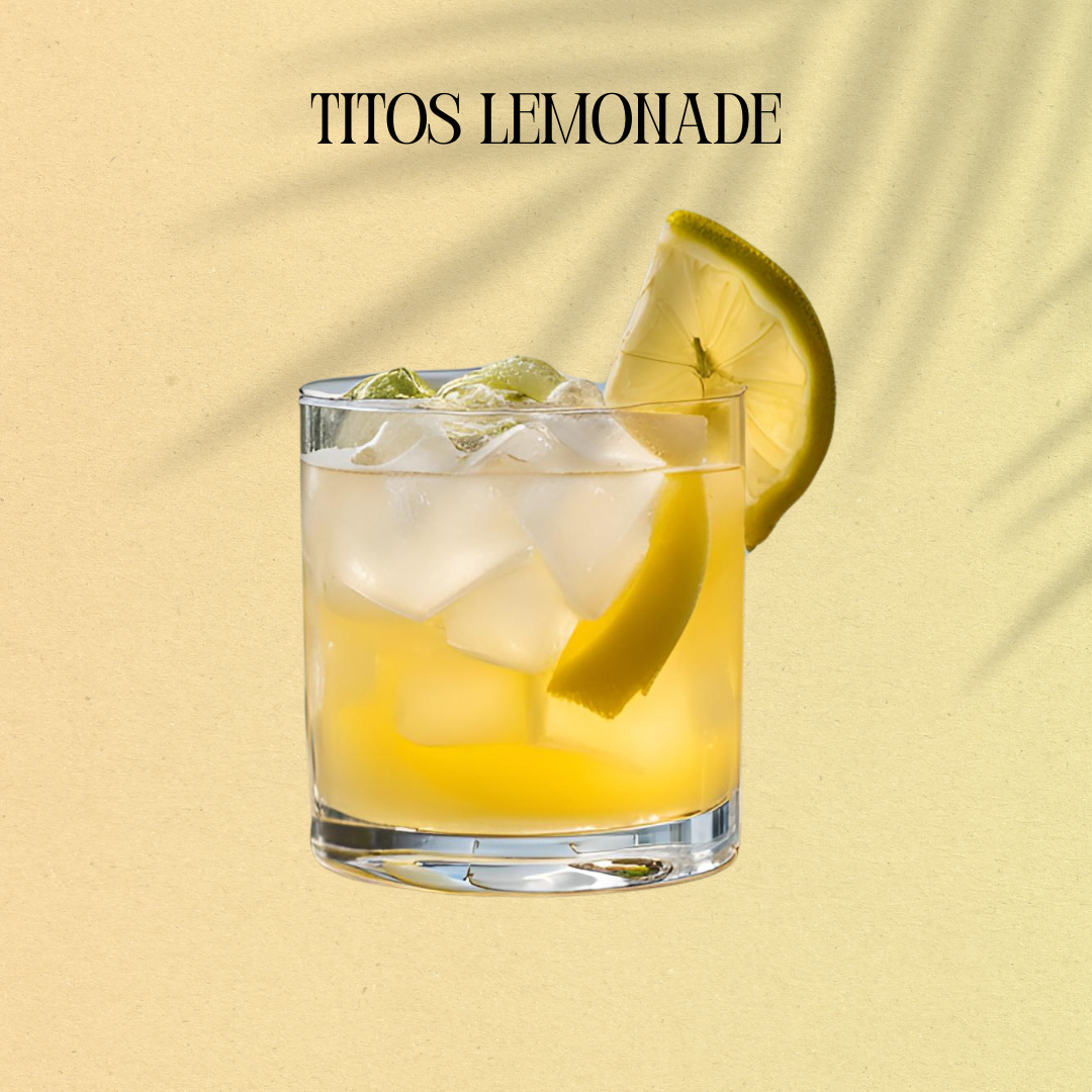 Tito's Vodka Lemonade cocktails being served at party