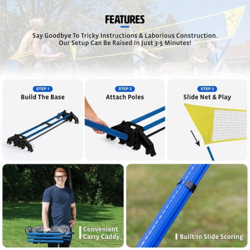 Easy Setup Badminton Set - RENTAL