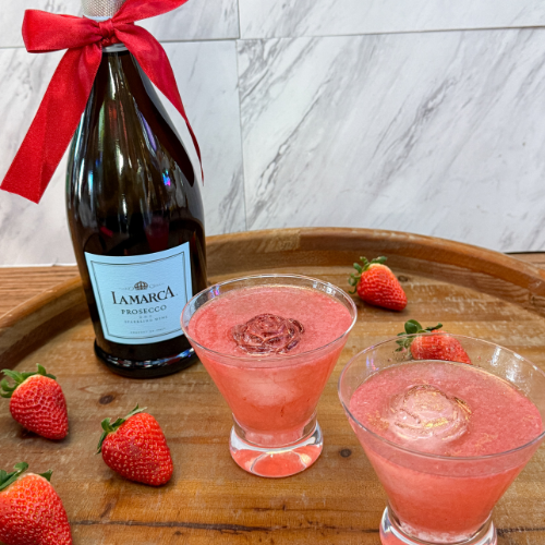 Pink 75 Cocktail Kit with Dripping Springs Gin and La Marca Prosecco
