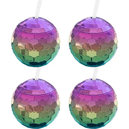 Rainbow Disco Ball Cups Premier Concierge